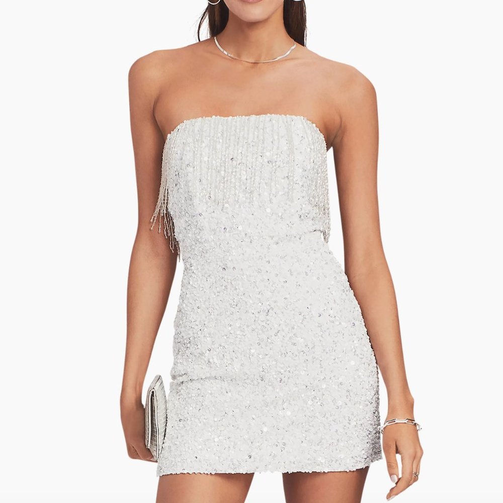 Retrofête Cassandra Sequin Fringe Dress